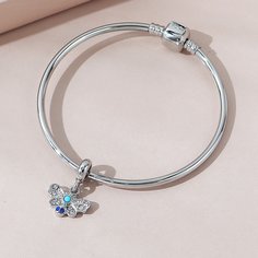 Браслет с бабочкой и стразами Shein