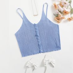 Трикотажный топ размера плюс Shein