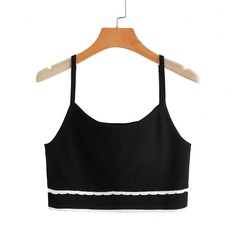 Свитер-жилет с контрастной отделкой Shein