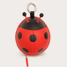 Детский кошелек для монет в форме божьей коровки Shein