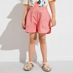 Широкие шорты с карманом для девочек Shein