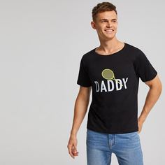 Мужская футболка с короткими рукавами и монограммой Shein