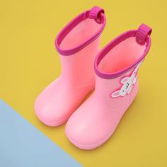 Резиновые сапоги с мультипликационным декором для девочек Shein
