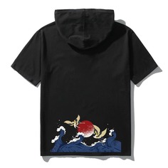 Мужская футболка с капюшоном и графическим принтом Shein