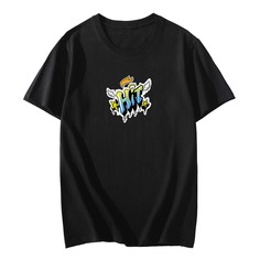 Мужская футболка с принтом букв и звезд Shein