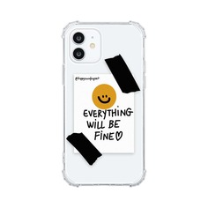 Прозрачный чехол для телефона с узором бирки Shein