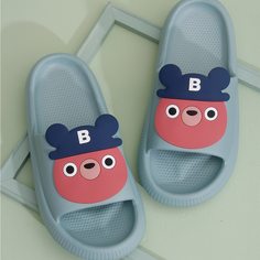 Мультяшный принт Мужские шлепанцы Shein