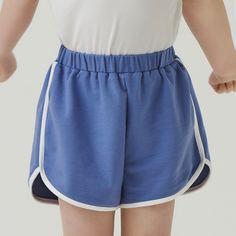 Шорты с контрастной отделкой для девочек Shein