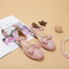 Балетки на липучке с бантом для девочек Shein