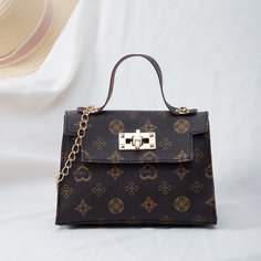 Сумка с цепочкой и геометрическим узором Shein