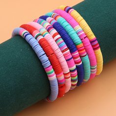 8шт красочный браслет с бусинами Shein
