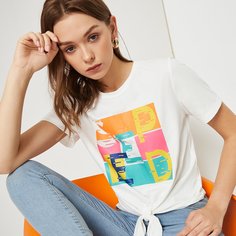 Топ с текстовым принтом Shein