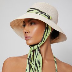Шляпа от солнца с декором шарфа Shein