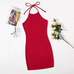 Однотонное платье Shein
