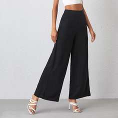 Однотонные широкие брюки Shein
