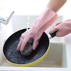 1 пара однотонные перчатки для мытья посуды Shein