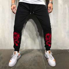 на кулиске Животный Мужские спортивные брюки Shein