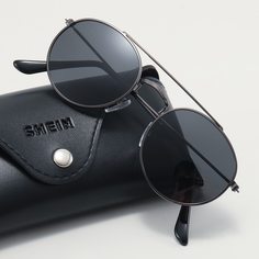 Мужские поляризованные солнцезащитные очки в металлической оправе Shein