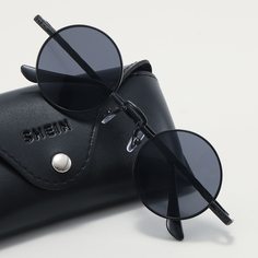Мужские солнцезащитные очки в круглой оправе Shein