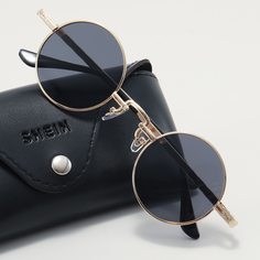 Мужские солнцезащитные очки в круглой оправе Shein
