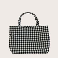 Сумка Tote в клетку Shein