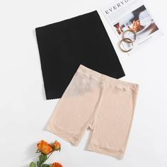 2шт Бесшовные корректирующие шорты Shein