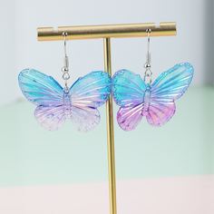 Серьги-подвески с бабочкой для девочек Shein