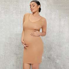 Облегающее платье с разрезом для беременных Shein