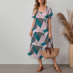 В горошек Повседневный Платье Shein
