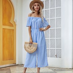 Полосатый Бохо Комбинезоны Shein