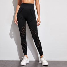 Бесшовные спортивные леггинсы Shein