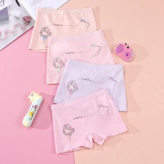Мультяшный принт Нижнее белье для девочек Shein