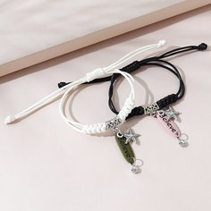 2шт браслет со стразами Shein