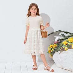 на молнии Животный Бохо Платья для девочек Shein