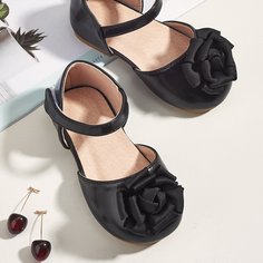 Балетки с цветком для девочек Shein