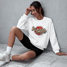 Свитшот с текстовым принтом Shein