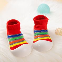 Кроссовки в полоску для девочек Shein