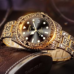 Чёрный Повседневный Мужские часы Shein