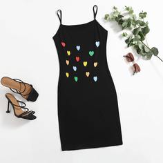 Сердечко Повседневный Платья размер плюс Shein