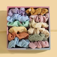 12шт резинка для волос с цветочным принтом для девочек Shein