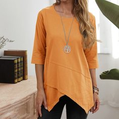Однотонная блузка Shein