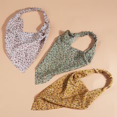 3шт повязка на голову с цветочным принтом для девочек Shein