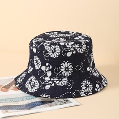 Шляпа с цветочным принтом Shein