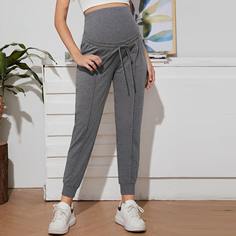 Джоггеры на кулиске для беременных Shein