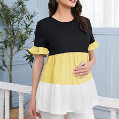 Контрастный топ для беременных Shein