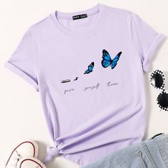 Футболка с оригинальным рисунком Shein