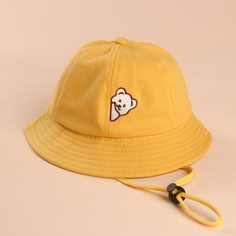 Детская шляпа с вышивкой медведя Shein