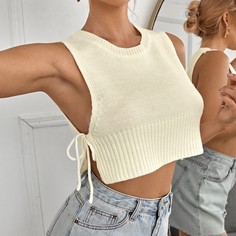 Кроп трикотажный жилет Shein