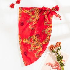 Юбка с принтом китайского дракона Shein