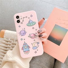 Чехол для телефона с узором планеты Shein